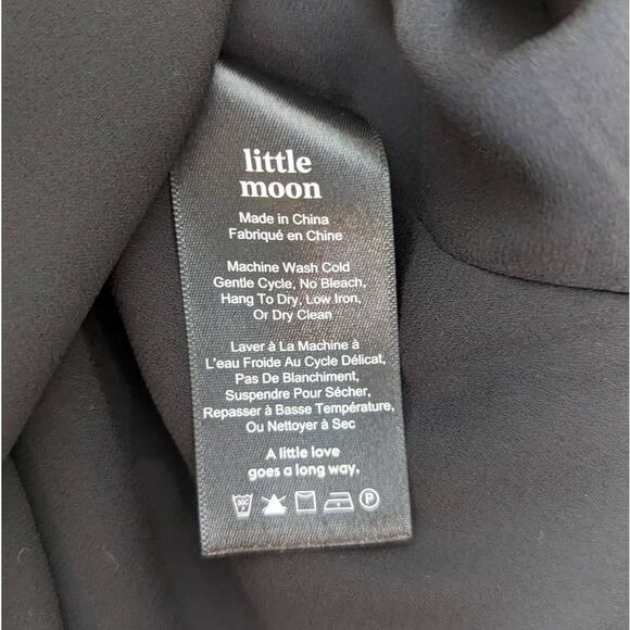 Aritzia Little Moon Spaghetti Strap Slip Dress Black XS - Picture 5 of 13